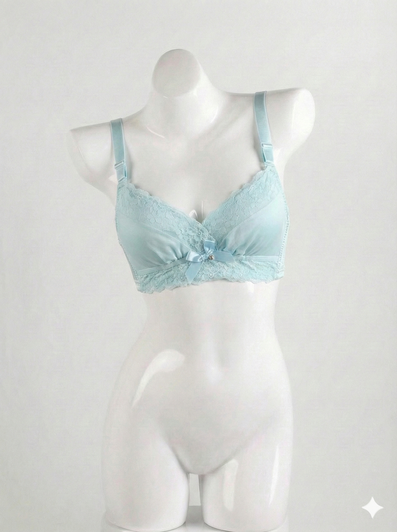 Premium Padded Blue Bra