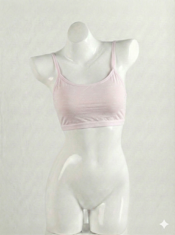 Comfort Fit Pink Sports Bra – Stretchy Breathable Activewear Bra