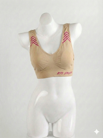 Comfort Fit Skin Sports Bra – Stretchy Breathable Activewear Bra