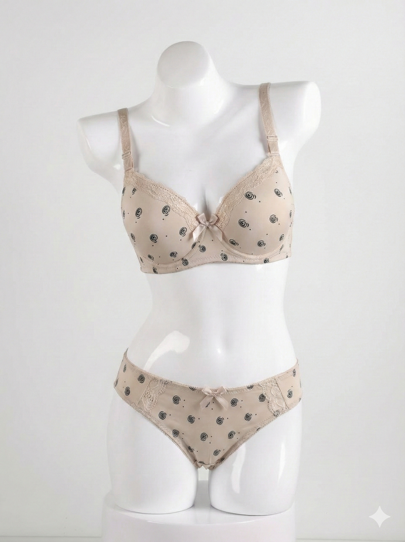 Premium Padded Skin Bra & Panty Set