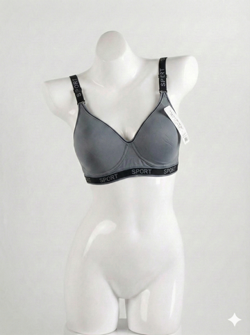 Premium Padded Dark Grey Bra