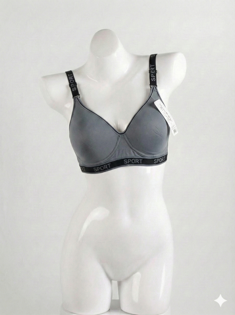 Premium Padded Dark Grey Bra