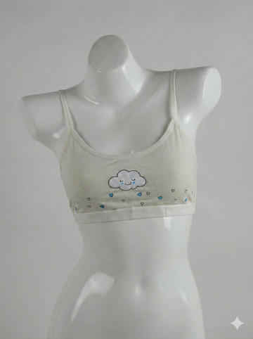 Comfort Fit White Sports Bra – Stretchy Breathable Activewear Bra