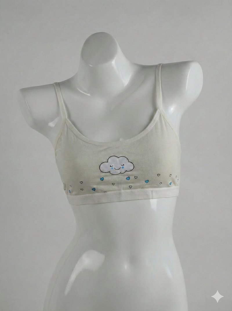 Comfort Fit White Sports Bra – Stretchy Breathable Activewear Bra