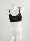 Comfort Fit Black Sports Bra – Stretchy Breathable Activewear Bra