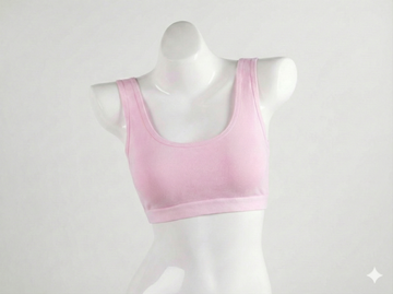 Comfort Fit Pink Sports Bra – Stretchy Breathable Activewear Bra