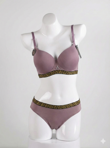 Premium Padded Brown Bra & Panty Set