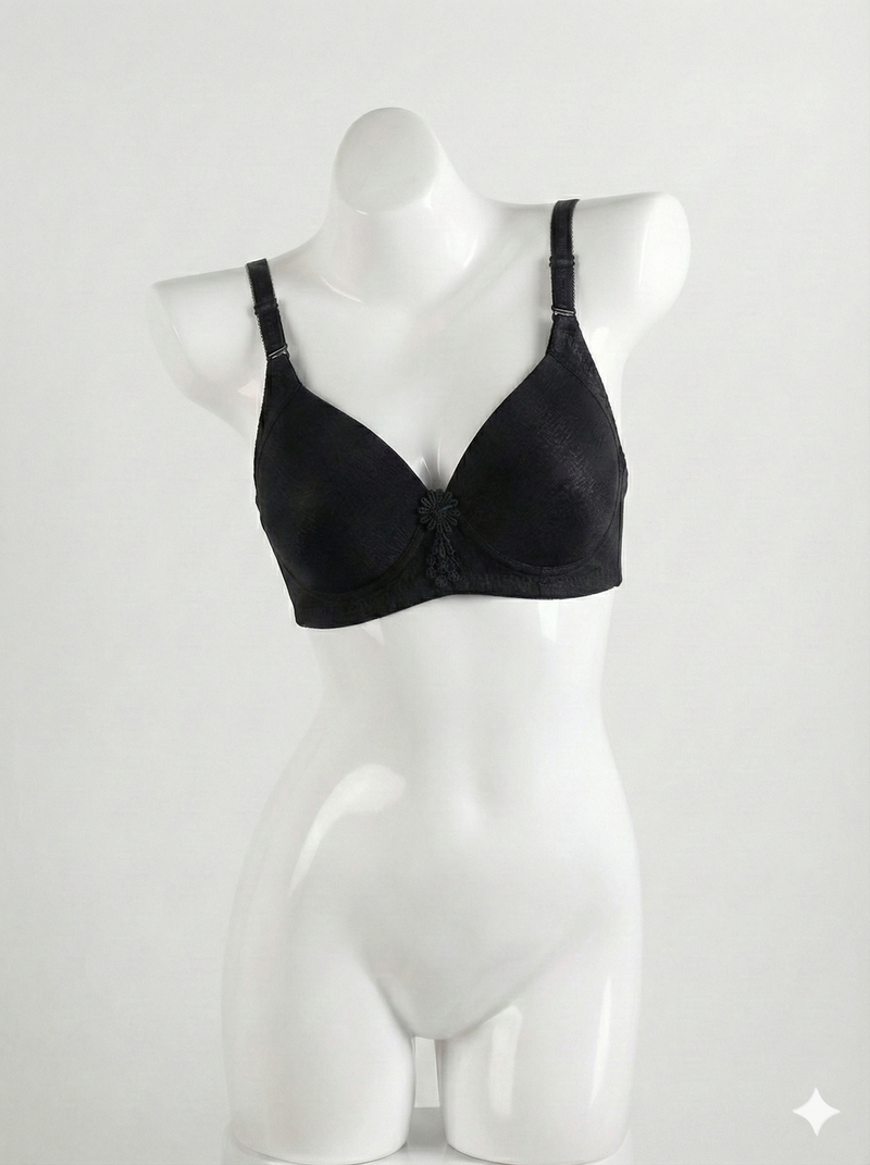 Premium Padded Black Bra