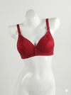 Women’s Red Padded Bra – Soft Comfortable Everyday Push Up Bra