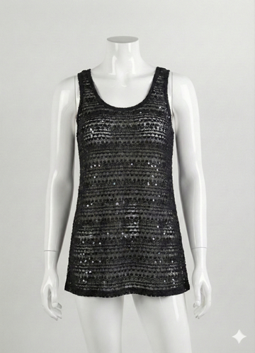 Women’s Black Net Shameez