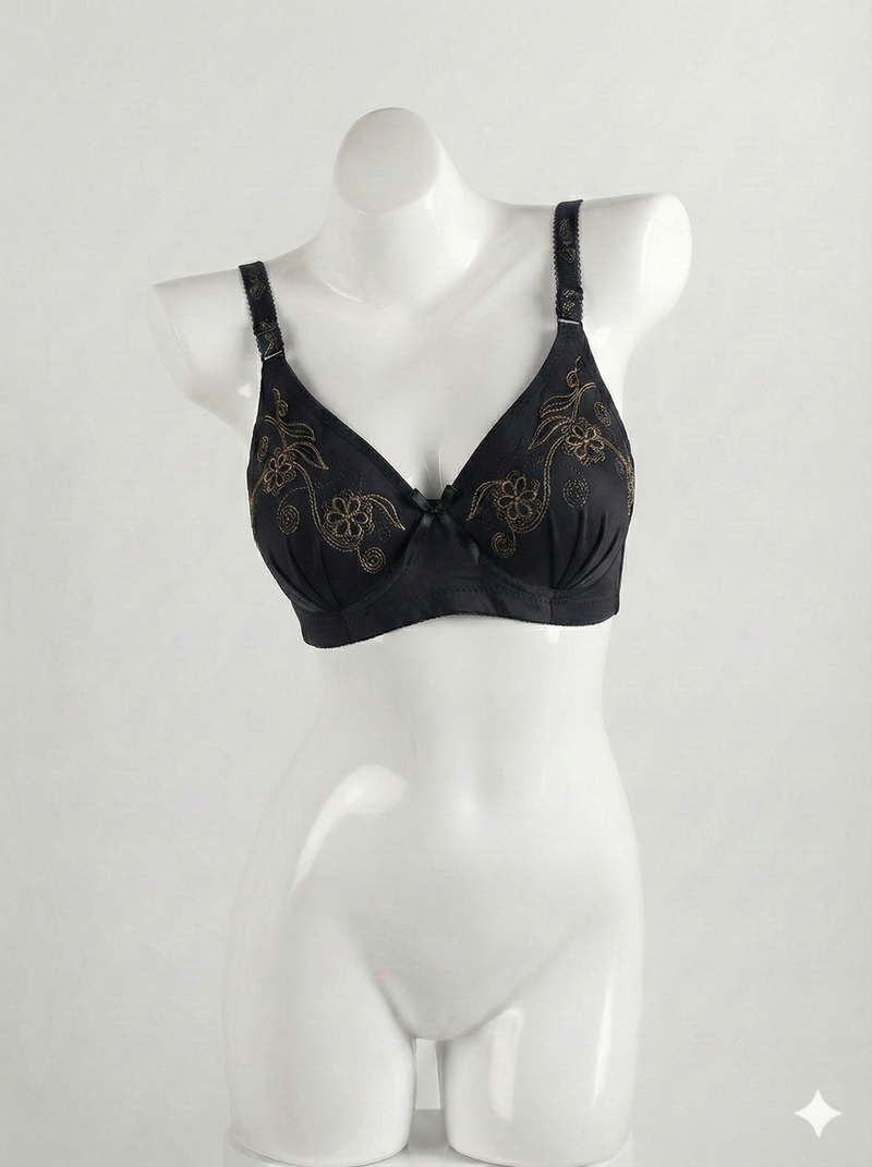 Premium Padded Black Bra