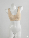 Front Button Wireless Cotton Bra – Peach