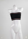 Seamless Strapless Black Bra | Non-Slip Wireless Comfort Fit