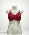 Cotton Pack of 3 Bras - Multi-Color Essential Set (Skin, Red, Black)