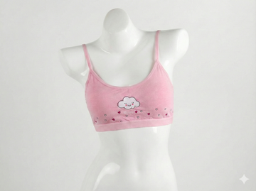 Comfort Fit Pink Sports Bra – Stretchy Breathable Activewear Bra